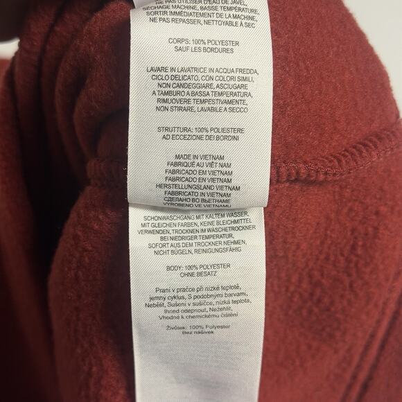 Columbia Sportswear Red Fleece Lightweight Pullover Quarter Zip men Jacket-Small - Picture 7 of 13